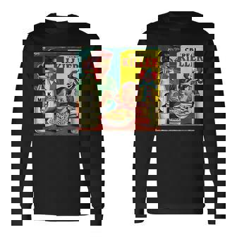 シリアルシリアルキラー音声しゃれミッドセンチュリー広告ユーモア 長袖Tシャツ - Kawaiitshirt