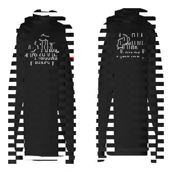 シンガポールのスカイラインハートビートアジアシンガプーラ I Loveingapore 長袖Tシャツ - Kawaiitshirt