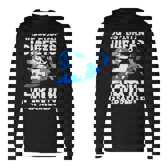 ジャスト・ファイティン・ダイアベティス＆ファーティン・スパークルズ 1型糖尿病 長袖Tシャツ - Kawaiitshirt