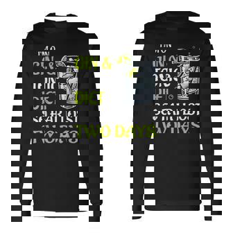 ジントニック ダイエット お酒 カクテル 面白い ドリンク 長袖Tシャツ - Kawaiitshirt