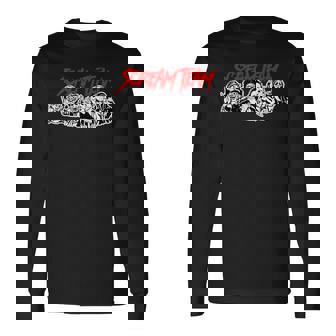 スクリームチーム ホラー映画 長袖Tシャツ - Kawaiitshirt