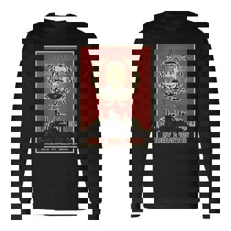 スターリンsovi8ヴィンテージプロパガンダに従い、働きます。 長袖Tシャツ - Kawaiitshirt