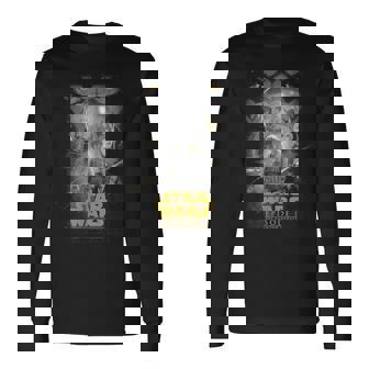 スター・ウォーズ クラシック エピソードi ファントム・メナス ポスター 長袖Tシャツ - Kawaiitshirt