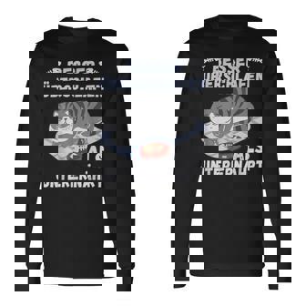 スリープシャツ猫、面白い、ドイツ語で 長袖Tシャツ - Kawaiitshirt