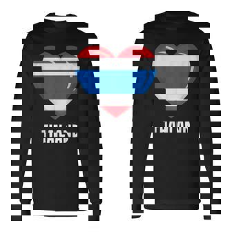 タイ国旗シャツ 長袖Tシャツ - Kawaiitshirt