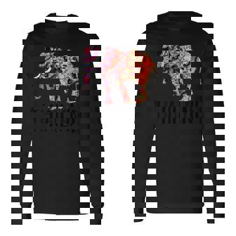 タイ象のお土産シャツ 長袖Tシャツ - Kawaiitshirt