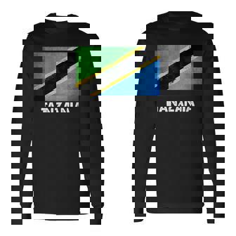 タンザニア国旗tシャツ 長袖Tシャツ - Kawaiitshirt