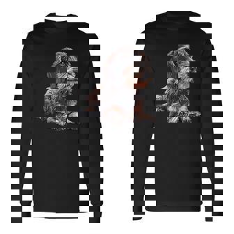 ダックスフンド ワイヤーヘア 長袖tシャツ 長袖Tシャツ - Kawaiitshirt