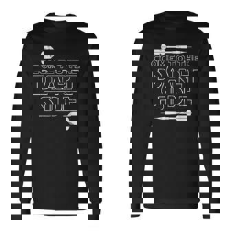 メンズ ダーツボード ダーツボード 面白いことわざダーツスポーツ 長袖Tシャツ - Kawaiitshirt