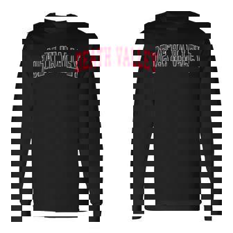 デスバレー国立公園 ビンテージスポーツデザイン レッドデザイン 長袖Tシャツ - Kawaiitshirt