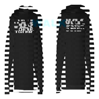 トゥギャザー ウォーク インドア ウォーキング アウトドア おうちで歩く ポンドオフ 長袖Tシャツ - Kawaiitshirt