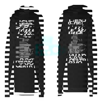 トークハム ラジオオペレーターアマチュア無線 ハム無線機許諾済 長袖Tシャツ - Kawaiitshirt