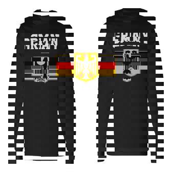 ドイツの国旗 ドイツの国章 長袖tシャツ 長袖Tシャツ - Kawaiitshirt