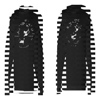 ニュージーランド グラフィック T 長袖Tシャツ - Kawaiitshirt