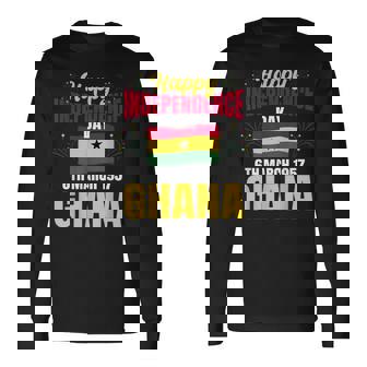 ハッピー独立記念日 ガーナ ガーナの歴史の誇り 長袖Tシャツ - Kawaiitshirt