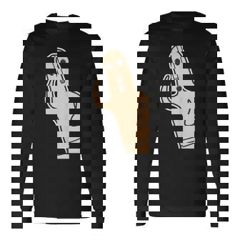 ハニワ《はろー》埴輪【踊る埴輪 男】歴史土器 かわいい 面白い 長袖Tシャツ - Kawaiitshirt