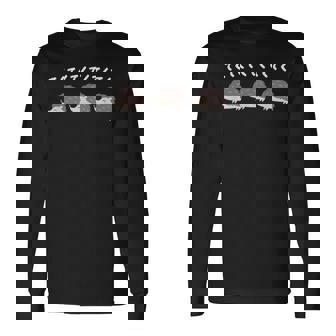 ハリネズミ てくてく ハリネズミ好き ハリネズミの飼い主 おもしろ 可愛い ハリネズミ 長袖Tシャツ - Kawaiitshirt