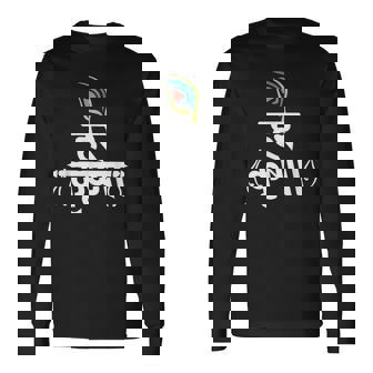 ハレ クリシュナ マントラ インディアン フルート 孔雀 羽 トゥルシ マーラ 長袖Tシャツ - Kawaiitshirt