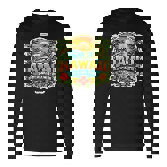 ハワイ アロハ州立大学 お土産 訪問者 記念品 ハワイアン 長袖Tシャツ - Kawaiitshirt