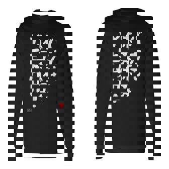 バカも休み休みyeah！ 面白い ネタ おやじギャグ ジョーク おもしろ ダジャレ 長袖Tシャツ - Kawaiitshirt