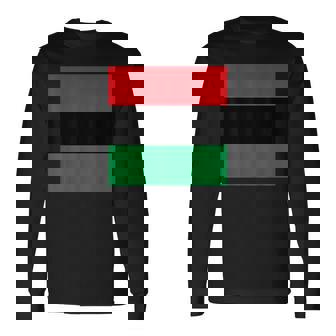 パンアフリカ国旗tシャツ 長袖Tシャツ - Kawaiitshirt