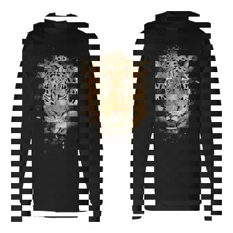 ヒョウ柄シャツ メンズ グラフィック レディース 動物愛好家 美的 長袖Tシャツ - Kawaiitshirt