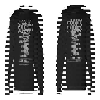 ビションフリーゼ ロックミュージック レトロ ヴィンテージ 犬好き 長袖Tシャツ - Kawaiitshirt