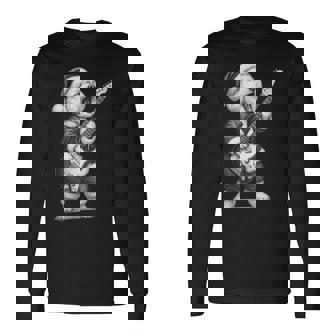 ビション・フリーゼ ギターを弾く クリスマス 犬好き 長袖Tシャツ - Kawaiitshirt