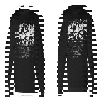 ビッグフット ネス湖 モンスター モスマン エイリアン その他 面白い クリプティッド 長袖Tシャツ - Kawaiitshirt