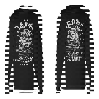 ビーバーズ スピリットアニマルズ おもしろビーバー 長袖Tシャツ - Kawaiitshirt