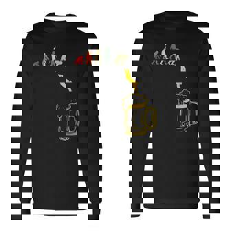 ビール 酒 面白いtシャツ 人類の進化 飲み おもしろ 飲み会 のんべえ メンズ ネタ 服 長袖Tシャツ - Kawaiitshirt