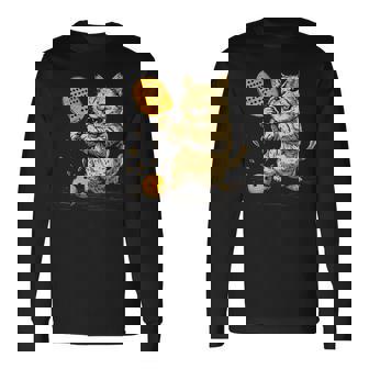 ピックルボール選手 ピックルボールの猫 長袖tシャツ 長袖Tシャツ - Kawaiitshirt