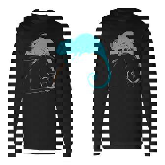 フィボナッチカメレオン黄金比 長袖Tシャツ - Kawaiitshirt