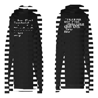 プーチンフライドポテト・チーズカード・グレービー 長袖Tシャツ - Kawaiitshirt