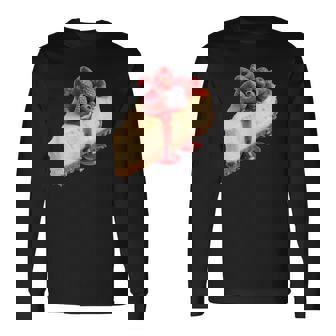 ベリー入りチーズケーキ 長袖Tシャツ - Kawaiitshirt