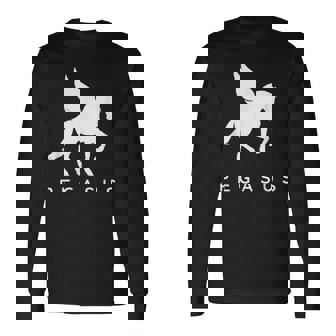 ペガサス コスチューム クラシック ギリシャ伝説 馬 ペガサス コスチューム 長袖Tシャツ - Kawaiitshirt