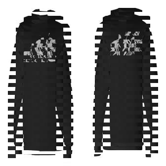 ホッケーゴーリーの進化 面白いアイスホッケー 長袖Tシャツ - Kawaiitshirt