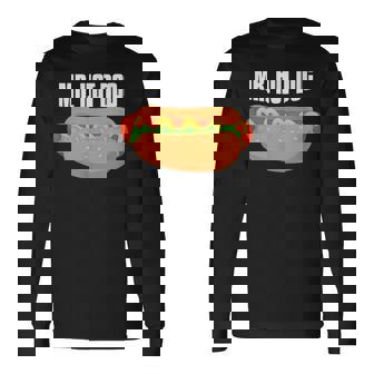 ホットドッグ ソーセージバン ミスターホットドッグ 長袖Tシャツ - Kawaiitshirt