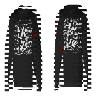 ホットワイフライフスタイルセクシーホットワイフ 長袖tシャツ 長袖Tシャツ - Kawaiitshirt