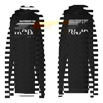 ホンダ、カリフォルニア州ヴィンテージエバーグリーンサンセット80年代レトロ。 長袖tシャツ 長袖Tシャツ - Kawaiitshirt