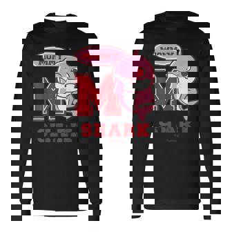 ママシャーク・レトロ・ベイシャーク・サメなかぞく・プレゼント・キッズ・メンズ・ウーマンズ 長袖Tシャツ - Kawaiitshirt