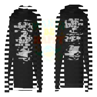 マンタ・ビ・ハッピー 長袖Tシャツ - Kawaiitshirt