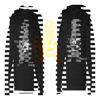 ミーアキャット バレーボール選手 バレーボール スポーツ 長袖Tシャツ - Kawaiitshirt