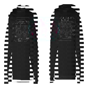 ミーガン Dance Mode Neon Tech 長袖Tシャツ - Kawaiitshirt