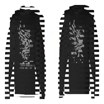 リバプール イングランド Est1207 Colossal Liverbird Grey Age 長袖Tシャツ - Kawaiitshirt