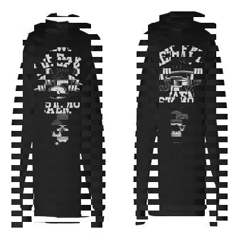 リフトヘビーステイエモジムとフィットネスウエイトリフティング 長袖Tシャツ - Kawaiitshirt