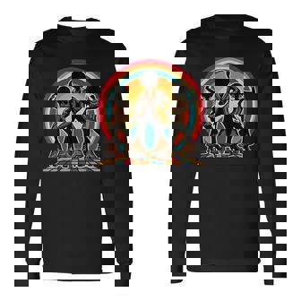 レトロ アフロ ソウル 音楽 グルーヴ ダンス ファンキー ディスコ 長袖Tシャツ - Kawaiitshirt