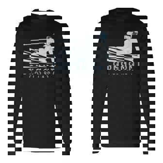 レトロ スキー ロングモント コロラドイラスト ヴィンテージ スノー スキー 長袖Tシャツ - Kawaiitshirt