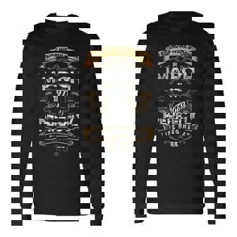 レトロな55歳の誕生日の伝説は1971年3月に誕生しました。 長袖Tシャツ - Kawaiitshirt