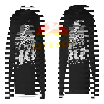 レトロヴィンテージスキー Let's Get High 長袖tシャツ 長袖Tシャツ - Kawaiitshirt